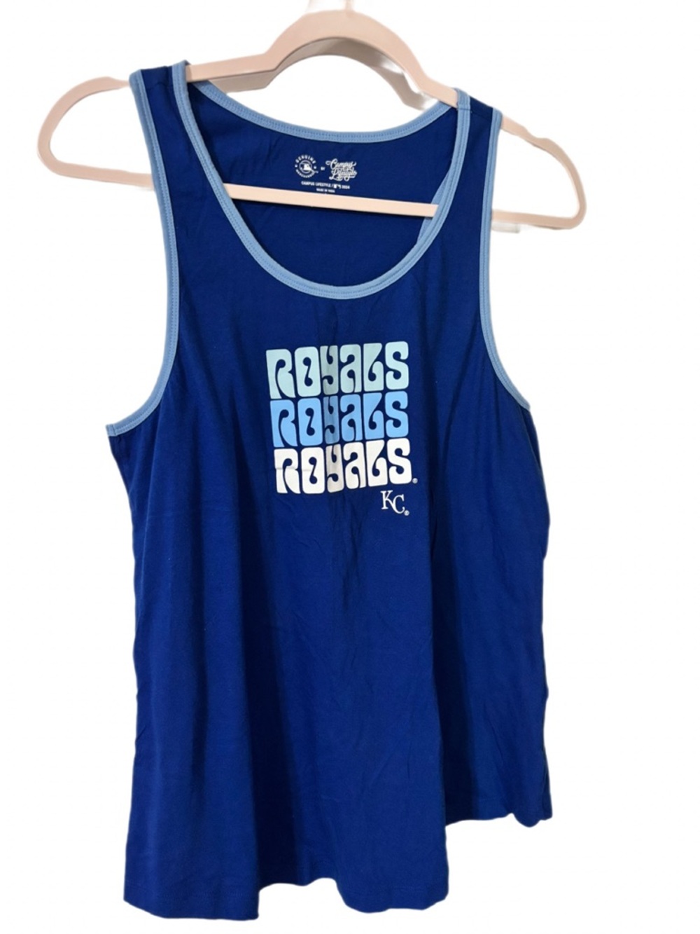 Kansas City Royals Women's Blue Tank Top - KC Logo